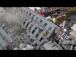Actually, inertia comes to play here. Buildings Collapse After Earthquake Rocks Taiwan Youtube