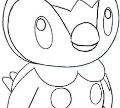Printable pokemon coloring pages pdf for kids. How To Draw Piplup From Pokemon Easy Pokemon Drawings Pokemon Drawings Pikachu Drawing