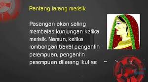 Pantang larang yang perlu anda elakkan ialah jangan berkaki ayam dari tempat wuduk ke tempat solat. Pantang Larang Kaum Pantang Larang Kaum Sabah Pantang Larang Kaum Kadazan