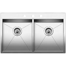 Maybe you would like to learn more about one of these? Blanco Quatrus Drop In 2 0 3 Holes Equal Double Bowl Kitchen Sink Stainless Steel The Home Depot Canada