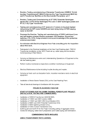 Indoor and outdoor substation and substation equipment's with all type of instrumentation transformers, power transformers, circuit breakers, etc. Cable Laying Engineer Cv May 2021
