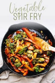 30 Minute Stir Fry Vegetables Recipe Easy Vegetarian Dinner Vegetable Recipes Easy Vegan Dinner