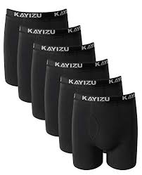 Kayizu Brand Mens Underwear Soft Cotton Boxer Brief 6 Pack