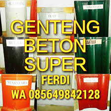 Cetakan memakai papan ( 10 m2 ) 128,019.60 d. Genteng Beton Harga Murah Kualitas Super Home Facebook