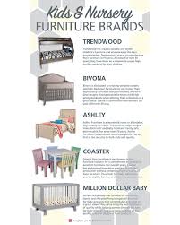 Kids And Nursery Furniture Brands Infographic Bedroom Furniture Brands Ashley Furniture Kids Nursery Furniture