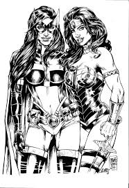 Huntress Wonder Woman Ink By Marcioabreu7 On Deviantart Wonder Woman Coloring Pages Coloring Pages To Print