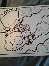 Especially coloring pages coloring sheets. Invader Zim Coloring Page Invader Zim Amino