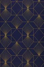 Geometric navy and silver wallpaper. Geometric Wallpaper Navy Blue