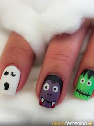 By uñas & diseños · updated about 8 years ago. Halloween Diseno De Calavera Dracula Y Momia Para Unas
