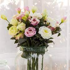 Eustoma Grandiflorum Bouquet Wedding Decor Artificial Flower Decoration Buy At A Low Prices On Joom E Commerce Platform