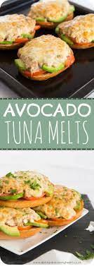 Tulul Avocado Tuna Melt Bagels Recipe Avocado Recipes Healthy Avocado Recipes Stuffed Avocado Healthy