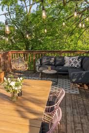 Farmhouse But Design Forward Made From Acacia Wood And Powder Coated Metal The Latta Table Updates R Outdoor Decor Balcony Decor Modern Outdoor Dining Table