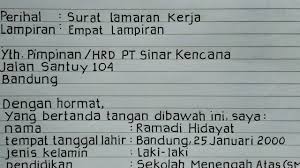 Di bagian penutup surat, jangan lupa untuk menuliskan salam dan tanda tangan. 10 Contoh Surat Lamaran Kerja Tulis Tangan Yang Baik Dan Benar