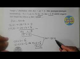 Persamaan linear adalah persamaan aljabar di. Tutorial Cara Menentukan Nilai Dan Rumus Fungsi Linear Pada Bab Relasi Dan Fungsi Youtube