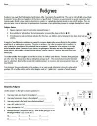 Genetics pedigree worksheet answer key huntingtons disease #463514. Biology Pedigree Worksheets Teaching Resources Tpt