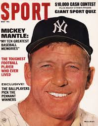1967 Mickey Mantle Sport Magazine Cover Art Row One Brand Print