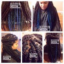 Marley Twists Color 1b Teal Blue Hair Used Freetress Cuban Twist Cuban Twist Hair Marley Hair Hair Inspiration