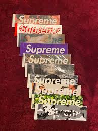 Authentic and perfect for any supreme fan. Box Logo Sticker Collection Supreme