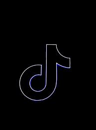 Tiktok Neon Blue App Icon Aesthetic Iphone Wallpaper Tech Company Logos