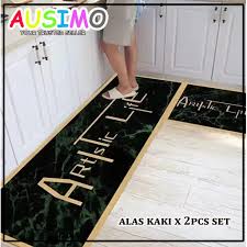 Sistem dapur metod memungkinkan bentuk rancang secara modular atau customized. Buy 57 2 Pcs Kitchen Floor Mat Alas Kaki Dapur Rug Alas Kaki Besar Seetracker Malaysia