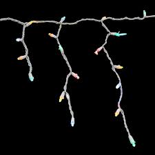 Home Accents Holiday 100 Light Led Multi Color Icicle Dome Light Set Ty421 915 M The Home Depot Icicle Lights Icicle Christmas Lights Led Icicle Lights