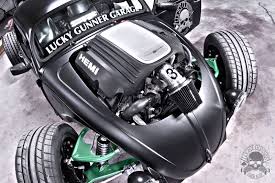 Custom Vw Bug With A 5 7 L Hemi V8 Built By Lucky Gunner Garage Custom Vw Bug Vw Bug Vw Engine