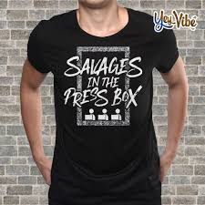 Savages In The Press Box T Shirt New York Yankees
