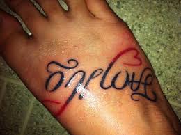 Maybe you would like to learn more about one of these? Cool Tattoo Idea One Love Family Depending On Which Way You Look At It Turn The Picture Upside Do Lower Back Tattoos Back Tattoo Women Snapback And Tattoos