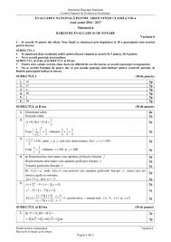 Primele rezultate vor fi afişate pe 19 iunie, iar rezultatele finale vor fi anunţate în 23 iunie. Barem Matematica Evaluare Nationala 2017 Unde Puteti Vedea Rezolvarile Subiectelor