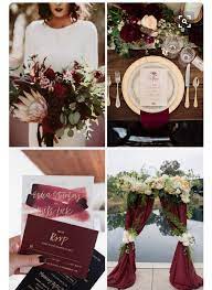 Burgundy And Rose Gold Marsala Wedding Color Burgandy Wedding Gold Wedding Theme