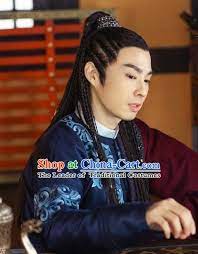 Ancient Chinese Black Wig Wigs And Hair Accessories For Men Ancient Chinese Asian Outfits Ancient Jewelry
