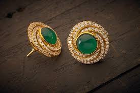 Indian Jewellery And Clothing Elegant Earrings From Kushal S Fashion Jewellery Gold Earrings Designs Gold Jewelry Fashion Fashion Jewelry