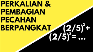 Sifat perkalian pada bilangan berpangkat pecahan. Perkalian Pembagian Pecahan Berpangkat Bilangan Bulat Teach Id Youtube