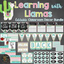 Classroom decoration on a budget from creative teachers around the world. Llama Classroom Decor Worksheets Teaching Resources Tpt