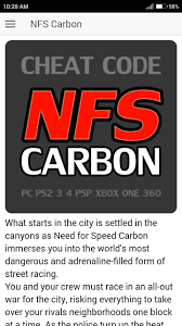 Carbon must be entered at the start screen. Cheat Code For Need For Speed Carbon Games Nfs For Android Apk Download