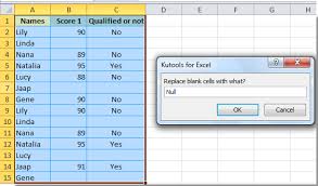 Select the range with blank cells you need to replace with certain content, then press ctrl + h keys simultaneously to open the find and replace dialog box. How To Find And Replace All Blank Cells With Certain Number Or Text In Excel