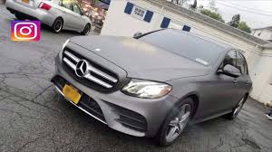 Once a wrap is in place, it should look great, though it's easy to remove in the future if tastes change or if there's any damage that's done to it. Matte Dark Gray Wrap Mercedes E Class Youtube