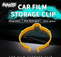 KUNAISI 2pcs Window Tint Film Roll Clamp Tool Wrapping Car Vinyl Sheet  Binding Coil Clip Carbon Fiber Sticker Fix Collect Loop - AliExpress 34
