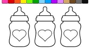 Find & download free graphic resources for baby bottle. Learn Colors And Color Heart Baby Bottles Coloring Pages 4k Youtube