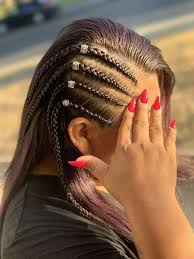 Corn Row Side Braids Natural Hair Braid Styles Natural Hair Braids Natural Hair Styles