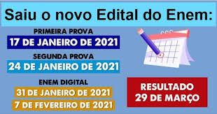 Confira datas, horário, locais do exame no cartão da confirmação. Edital Do Enem 2021 Veja Regras E As Datas De Inscricoes E De Aplicacao