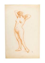 Nackte Frau - Original Bleistiftzeichnung Spätes 19. Jahrhundert, 19. Jh  bei Pamono kaufen