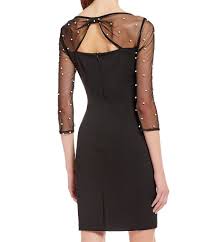 Karl Lagerfeld Paris Pearl Trim Key Hole Sheath Dress Dillard S Karl Lagerfeld Paris Karl Lagerfeld Sheath Dress