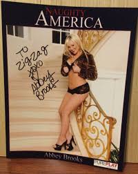 ABBEY BROOKS NAUGHTY AMERICA ADULT PORN STAR PORNSTAR SIGNED 8x10 PHOTO AVN