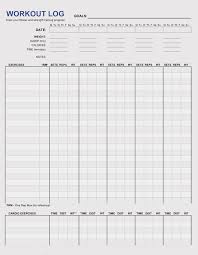 12 Blank Workout Log Sheet Templates To Track Your Progress