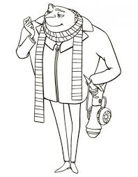 Mister Gru Despicable Me Coloring Pages 550x705 Picture Disney Coloring Pages Mermaid Coloring Pages Despicable Me