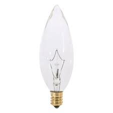 Incandescent Flame Light Bulb Candelabra Base Dimmable S3784 Destination Lighting