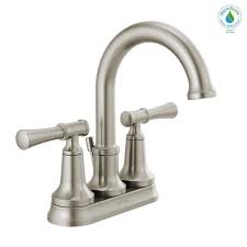 Shower and tub faucet sets. Delta Chamberlain 4 In Centerset 2 Handle Bathroom Faucet In Spotshield Brushed Nickel 25747lf Sp The Home Depot