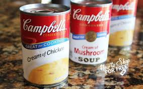 This recipe couldn't be easier: Campbell S Cream Of Chicken Or Mushroom Soup For Cheap 11 8 11 14 How To Shop For Free With Kathy Spencer
