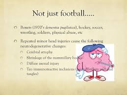 Dementia pugilistica is a disorder that develops over several years due to multiple episodes of head trauma. Chronic Traumatic Encephalopathy Ppt Download